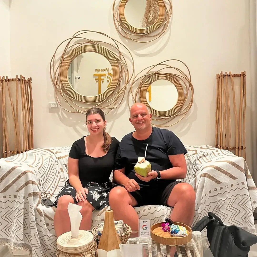 Happy guest at R8ST Massage and Spa